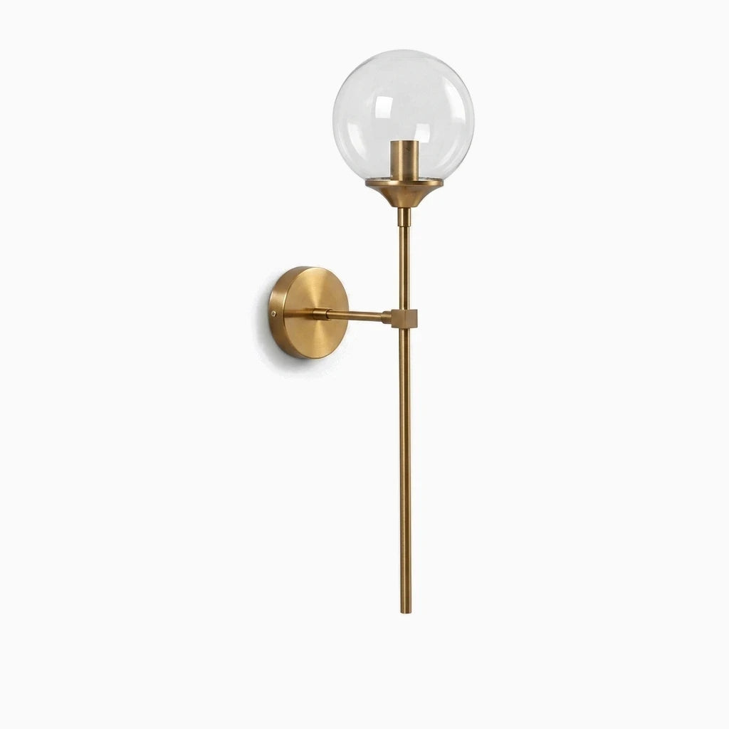 Applique moderne murale aux formes épurées diffusant une lumière douce
