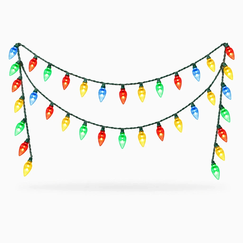 Guirlande lumineuse pile fonctionnant à piles, diffusant lumière douce multicolore en décoration murale