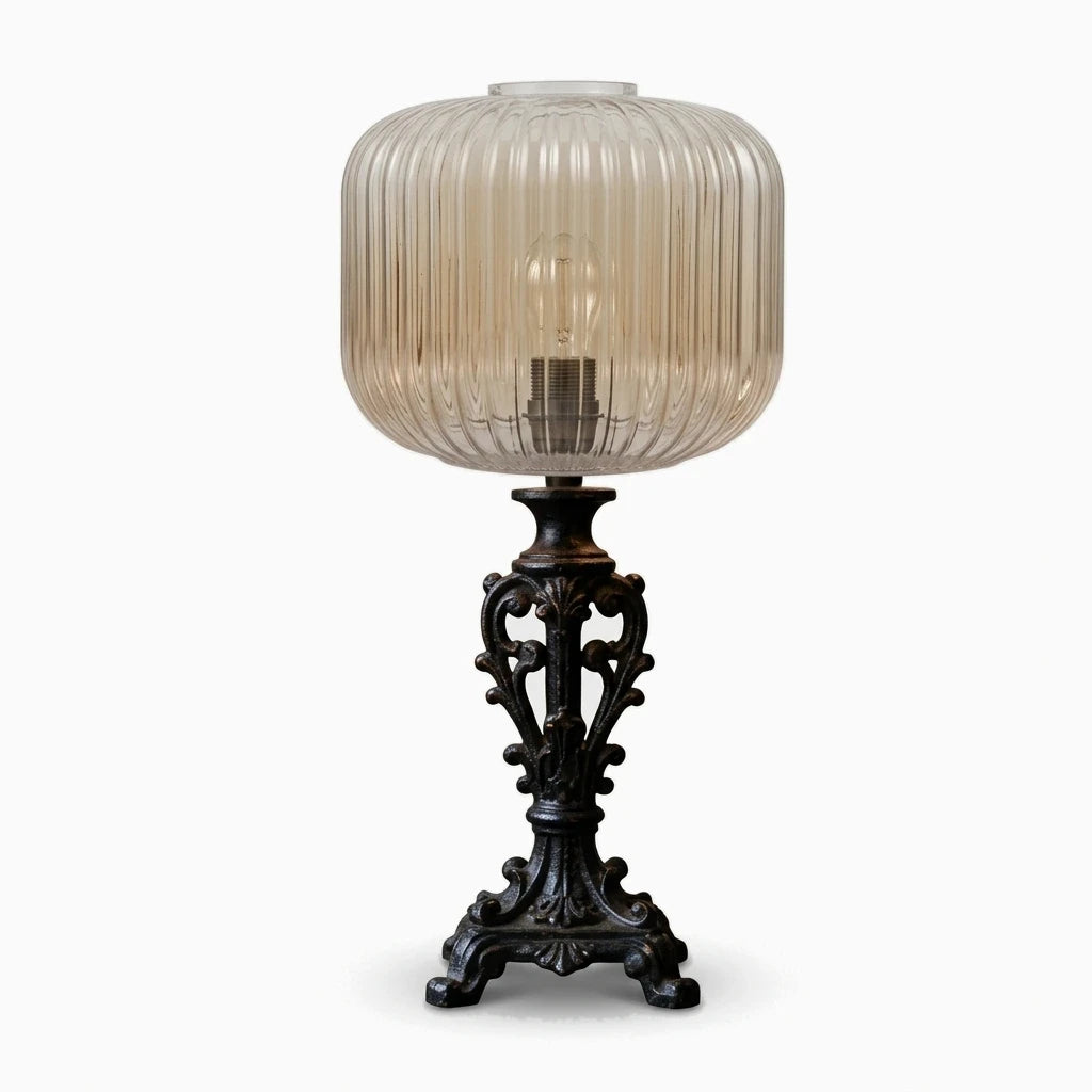 Verre de suspension à surface texturée diffusant lumière chaude, compatible plafonnier