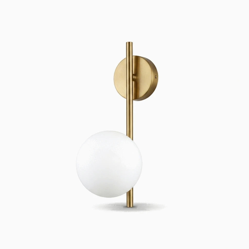 Luminaire mural minimaliste avec ampoule G9, disponible en blanc, noir et doré pour différentes ambiances