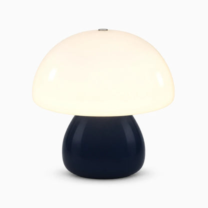 Petite lampe tactile en forme de champignon, teinte rose douce, idéale pour bureau ou chambre