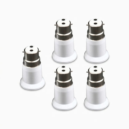 Adaptateur douille lampe convertissant baïonnette B22 en raccord à vis, lot de 5 pièces