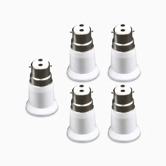 Adaptateur douille lampe convertissant baïonnette B22 en raccord à vis, lot de 5 pièces
