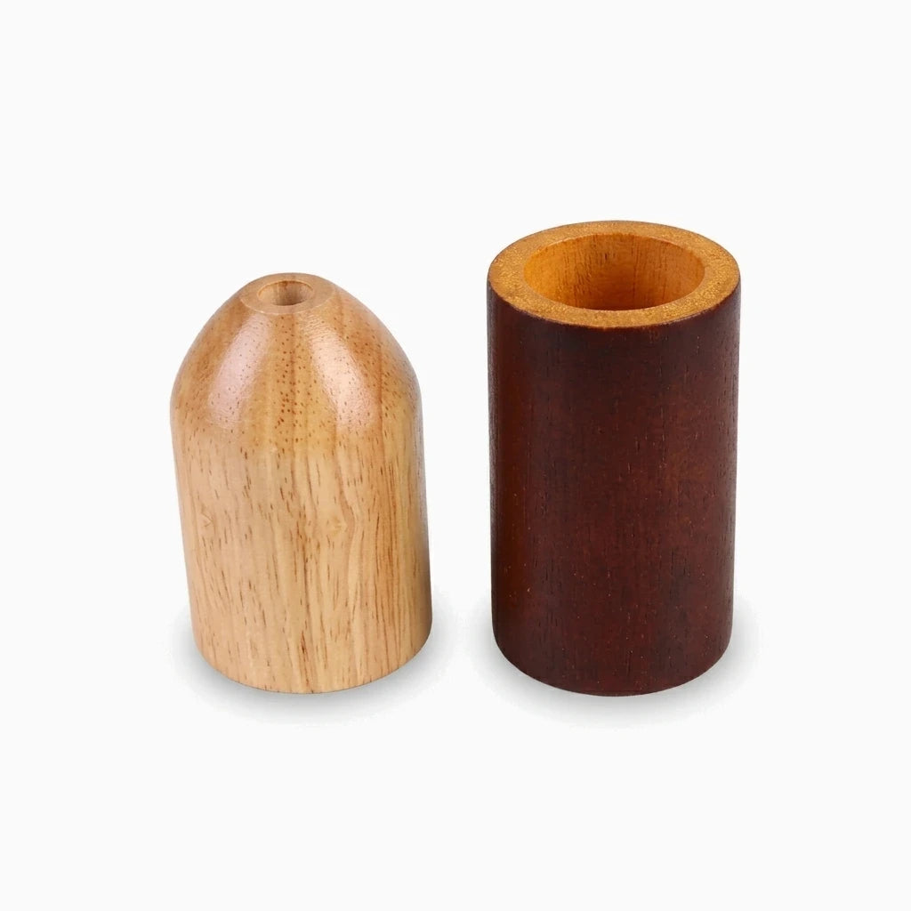 Base en bois pour luminaire douille, disponible en trois finitions, structure légère pour suspension