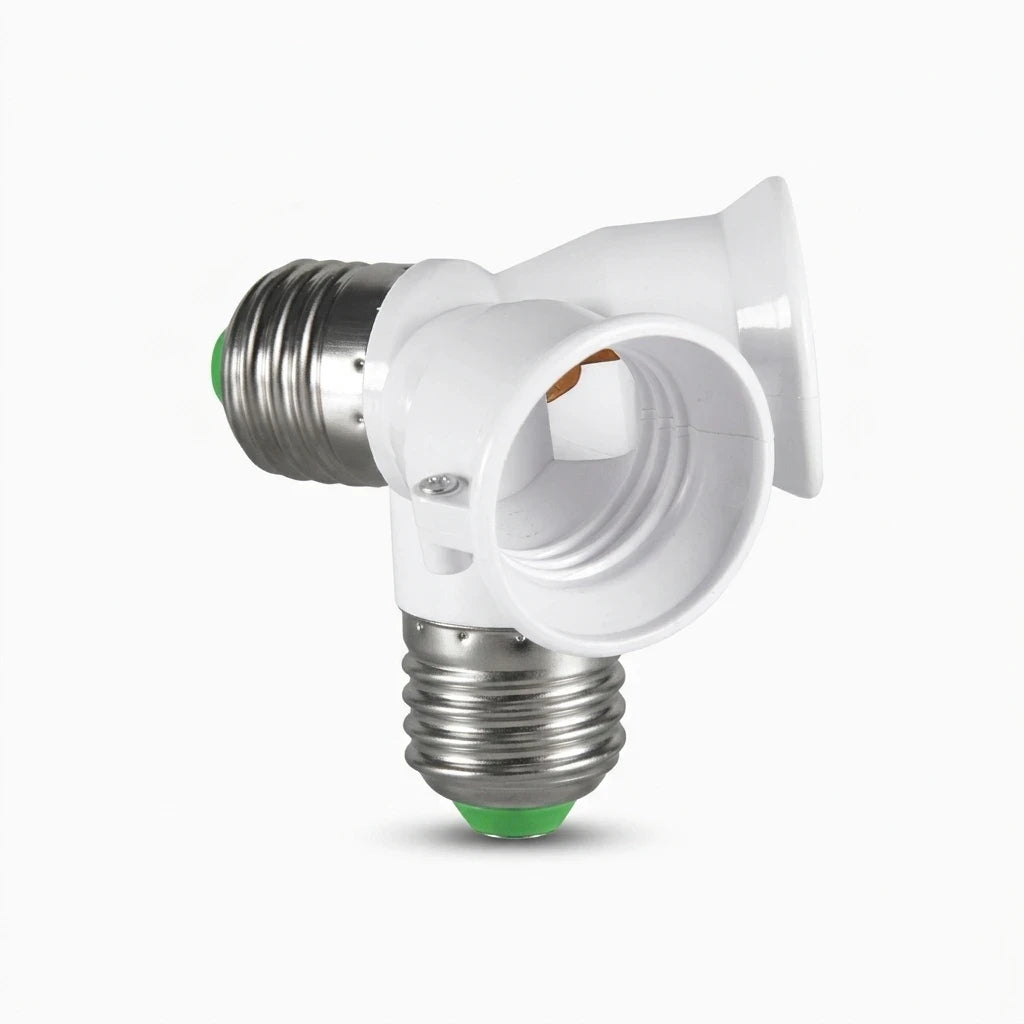 Douille transformable E27 en lot de trois, compatible avec suspensions et plafonniers à culot standard