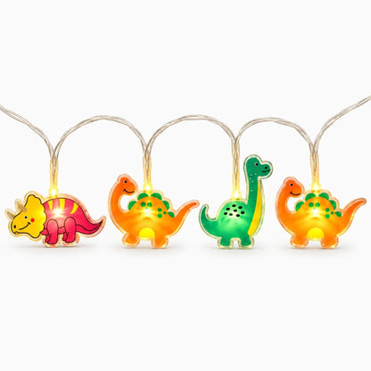 Suspension lumineuse enfant dinosaures blancs pour décoration intérieur chambre