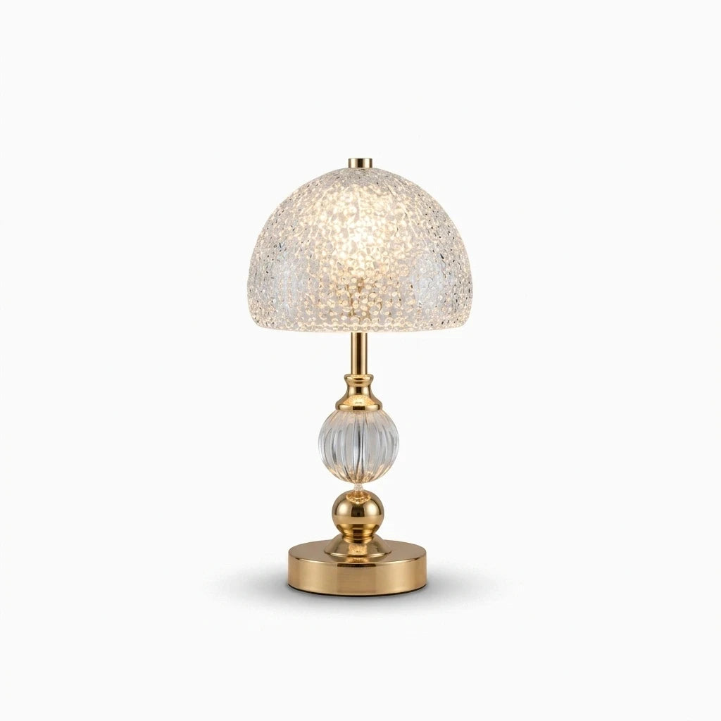 Lampe en cristal design compact éclairage chaleureux modulable du chaud au froid