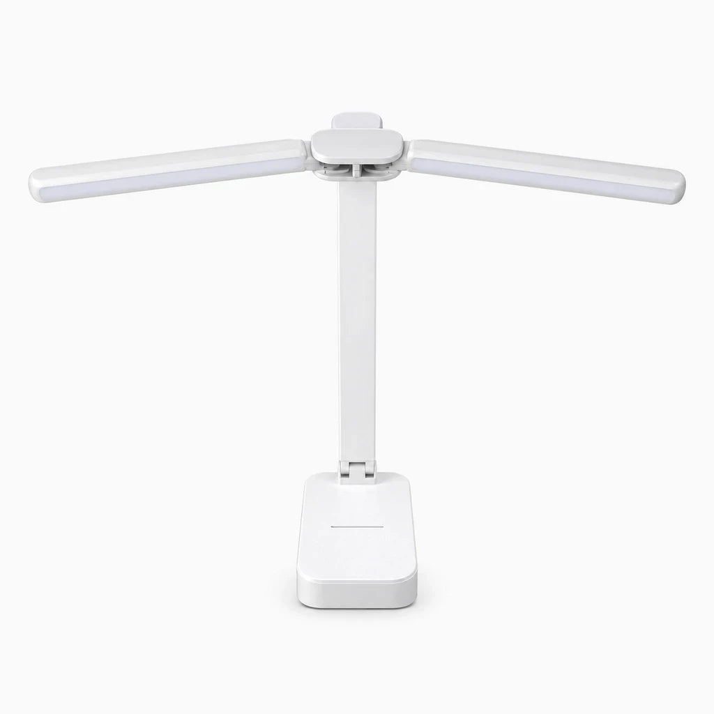 Lampe de bureau à charge USB avec diffusion douce, intensité ajustable tactile