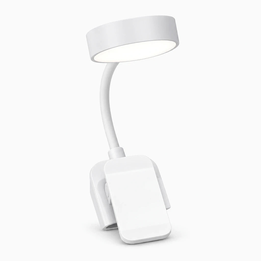 Lampe pile compacte dotée d'un bouton de contrôle sur le boîtier, idéale pour la lecture au lit