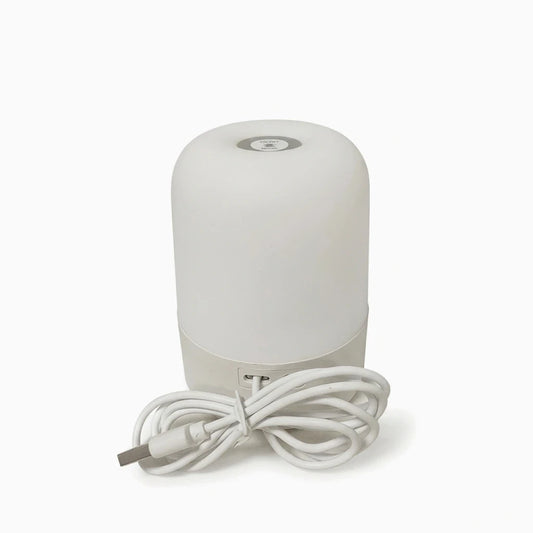 Lampe de chevet led avec capteur tactile sur table de nuit, trois teintes de lumière ajustables