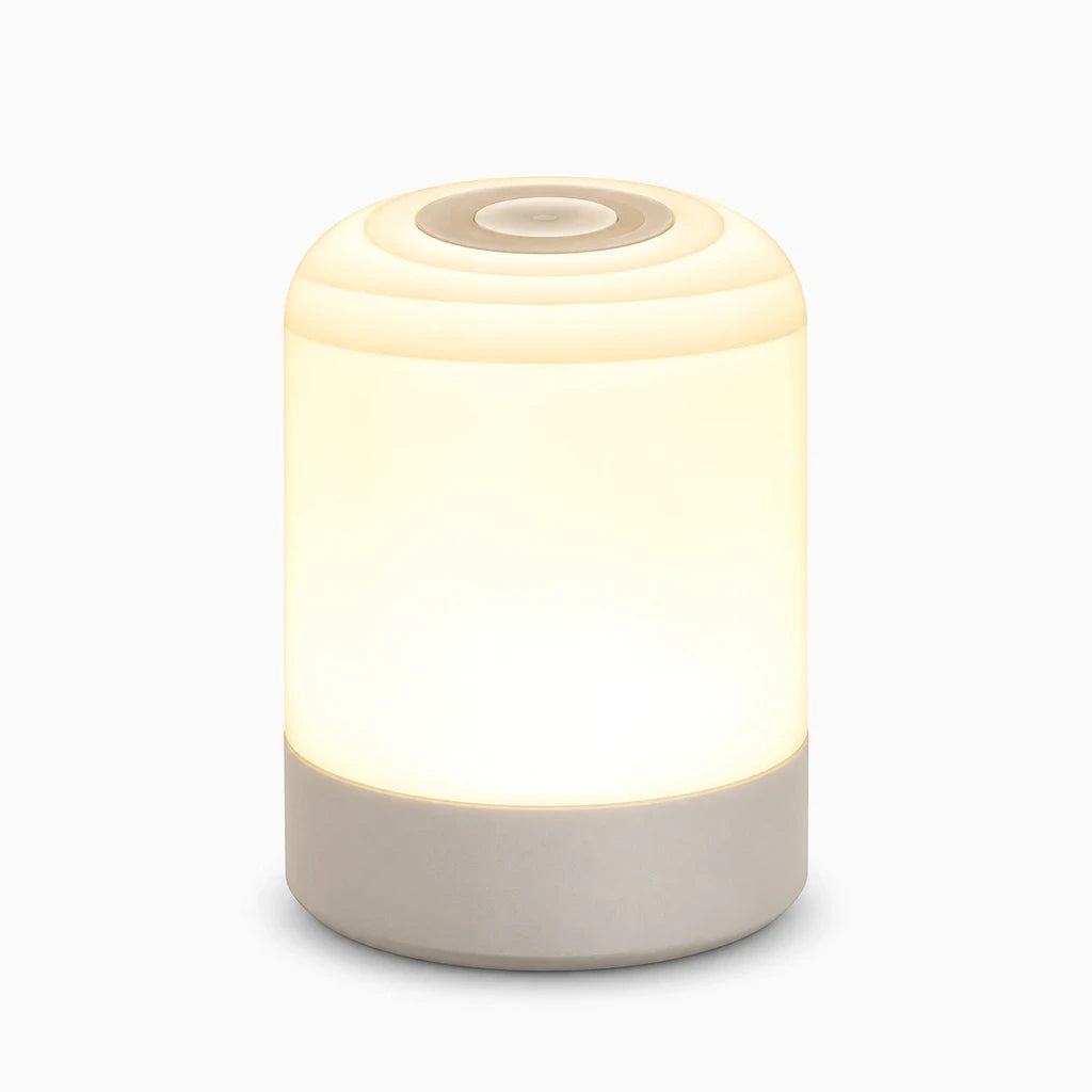 Lampe de chevet à led rechargeable sans fil, design épuré pour bureau ou chambre