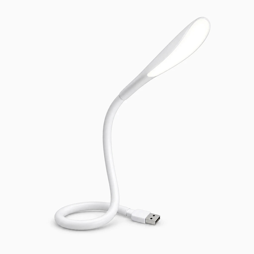Lampes flexibles bleu et rose avec design épuré, parfaites pour camping et déplacements