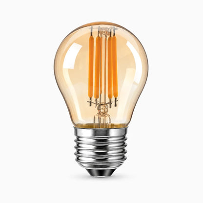 Ampoule led rétro à filament décoratif et teinte chaude 2700K, consommation 4W économe