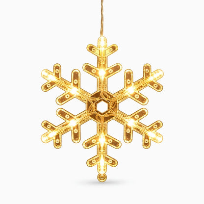 Détail du cordon souple de lampe noël accroché facilement à un rideau de chambre