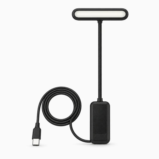 Lampe pour livre rechargeable USB à col flexible, éclairage ajustable pour lecture confortable