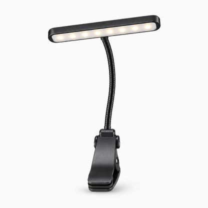 Petite lampe de lecture compacte avec pince, idéale pour lire au lit ou en voyage