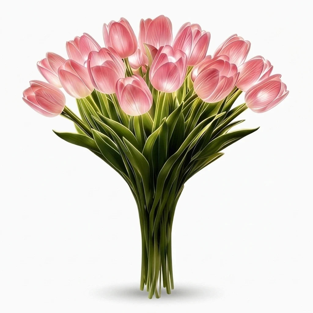 Petite lampe tulipe romantique à base fine créant atmosphère intime et apaisante
