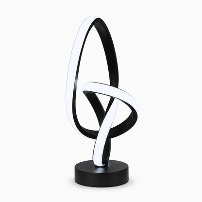 Lampe de bureau design avec bras articulé, tête orientable et base stable en blanc