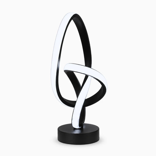 Lampe de bureau design avec bras articulé, tête orientable et base stable en blanc