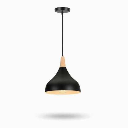 Suspension design aux lignes fines, disponible en noir profond, vert et rose poudré pour tous les intérieurs