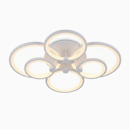 Plafonnier blanc en acrylique avec éclairage LED dimmable pour plafond