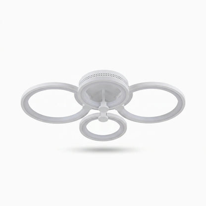 Luminaire encastré blanc diffusant une lumière homogène dans un intérieur moderne