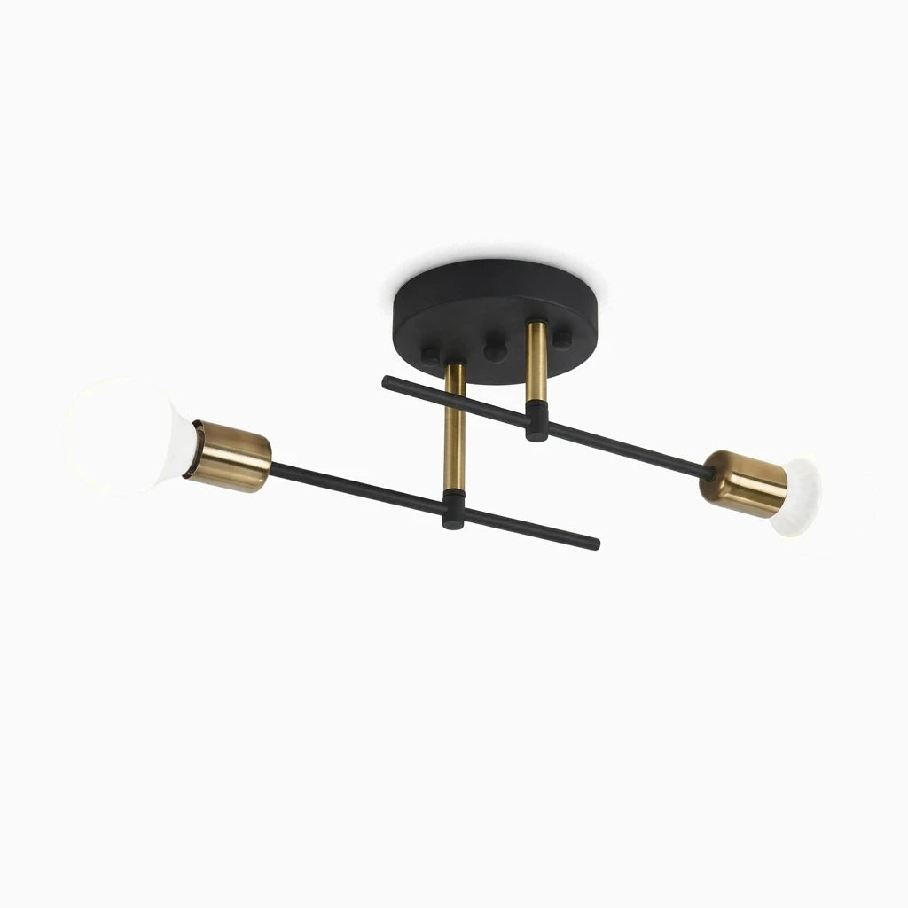 Plafonnier et suspension au design épuré avec abat-jour cylindrique métallique noir, adapté à tout intérieur