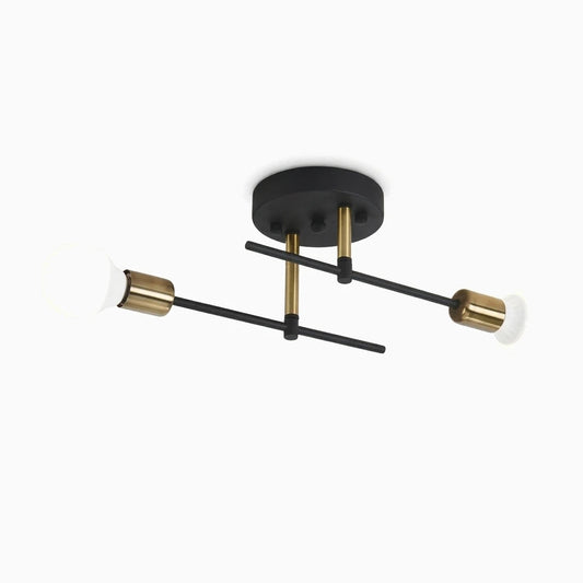 Plafonnier et suspension au design épuré avec abat-jour cylindrique métallique noir, adapté à tout intérieur