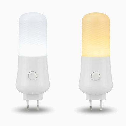 Veilleuse bébé plug-and-play intégrée dans couloir, éclairage discret et sécurisé