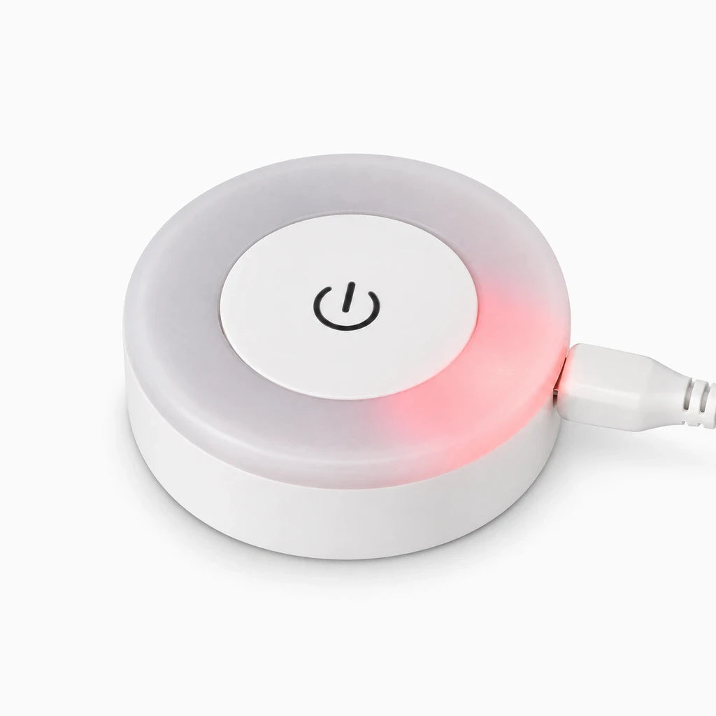 Veilleuse portable avec lumière chaude diffusée, rechargeable par USB pour chambre et salon